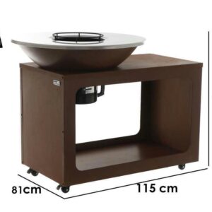 RoyalFood COR-4250 - Barbecue à bois en Corten- Neuf